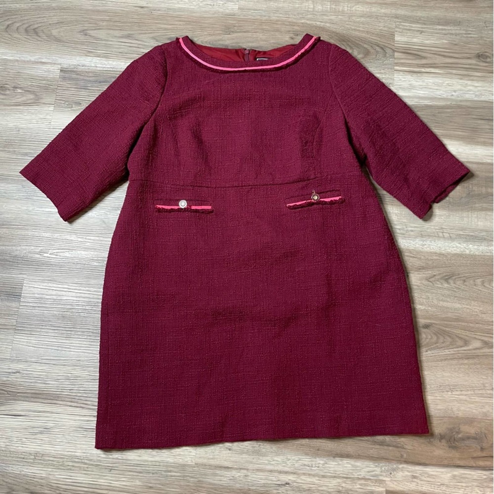 J. Crew Boatneck sheath dress in textured tweed Size 22 - Picture 2 of 5